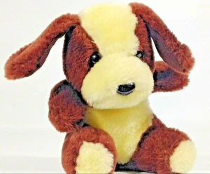 Vintage McCrory Plush Puppy Dog Brown Yellow Mc Crory Commonwealth PA.Korea 6"  - Picture 1 of 9