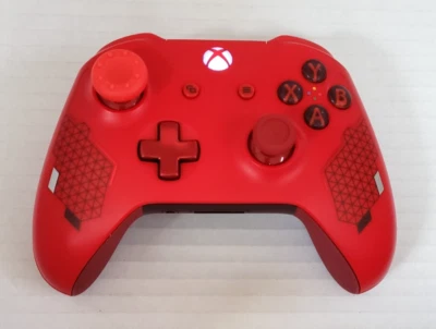 Mando Inalámbrico Microsoft Xbox One 1708, Rojo Deportivo Edición Especial, PROBADO Foto 1 de 4