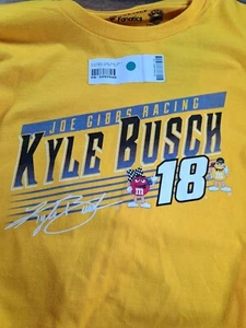 Joe Gibbs Nascar Kyle Busch Racing Herren 2XL gelb T-Shirt M&Ms - Bild 1 von 4