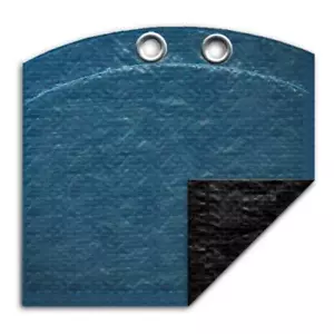 12' Round Above Ground Swimming Pool Winter Cover 10 Year - Imperial Blue - Picture 1 of 2