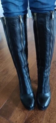 MARC JACOBS Black Leather Boots Knee High Size IT 40 / US 9.5 - Image 1 of 4