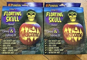 New Pumpkin Masters Create a Floating Skull Illusion Carving Lighting Kit 2 pack - Picture 1 of 2