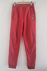 Beverly Hills Polo Club Boys Junior Basic Fleece 3 Pocket Joggers Red Med 10/12 - Picture 1 of 6