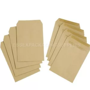 LETTER ENVELOPES BROWN OFFICE STATIONERY SELF-SEAL POSTAL C4 C5 - Picture 1 of 2