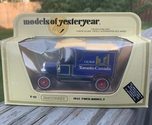 MATCHBOX MODELS OF YESTERYEAR Y-12 1912 FORD MODEL T Toronto Canada 1978 NIB - Picture 1 of 5