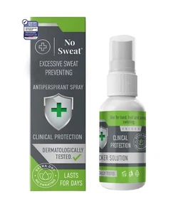 No Sweat Maximum Strength Antiperspirant Spray Strong Deodorant - 50ml - Picture 1 of 7