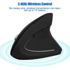 Wireless Vertical Silent Mouse Quiet Noiseless Non-delay Mouse for PC/Laptop TDM - Picture 1 of 8