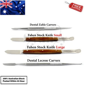 4 Pcs Dental Lab Wax & Modelling Carving Instruments Fahen Stock Waxing Tools - Picture 1 of 5