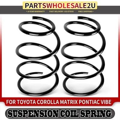 2Pcs Front Coil Springs for Toyota Matrix 2011-2013 Pontiac Vibe 2009-2010 FWD - Image 1 of 4