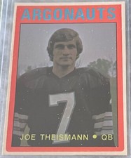 1972 O-Pee-Chee OPC CFL Football #27 Joe Theismann  Mint