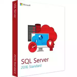 Microsoft SQL Server 2016 Standard with 4 Core License, unlimited User CALs - Picture 1 of 3