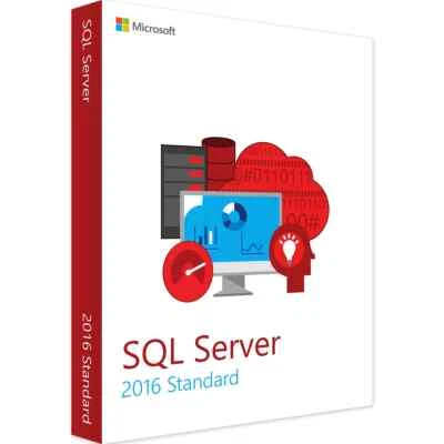 Microsoft SQL Server 2016 Standard with 4 Core License, unlimited User CALs - Image 1 of 3