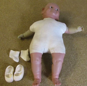 KewPie Doll 22" Tall ,Stuffed Body ,Brown Skin, Soft Rubber Arms, Legs & Head - Picture 1 of 20