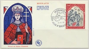 Monaco Sc. 721 Issued for the Red Cross on 1969 FDC - Picture 1 of 2