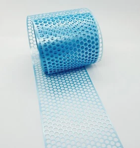 1m 80mm light blue SEQUIN MESH WASTE CRAFT CARD MAKING scrapbook Punchinella - Picture 1 of 1