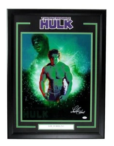 Foto autografiada de Lou Ferrigno 16x20 "El increíble Hulk" enmarcada JSA - Imagen 1 de 4