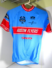 Voler Cycling Shirt Racing Jersey SQ Pro Blue Red Austin Flyers Clif Size Large