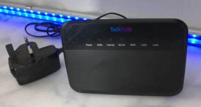 TalkTalk D-Link DSL-3680 Wireless N ADSL2/2+ Modem / Router - With PSU #230 - Image 1 of 3