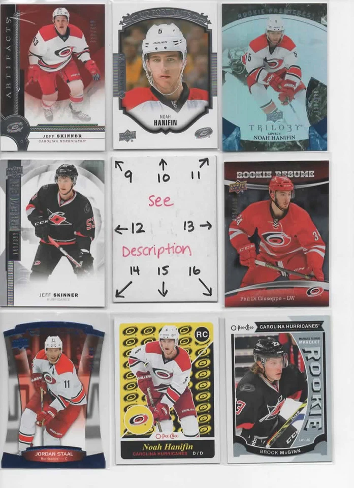 Carolina Hurricanes ** SERIAL #'d Rookies Autos Jerseys STALL SKINNER FRANCIS - Image 1 of 4