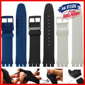 17 mm Worldwide Standard Swatch Replacement Band Free Shipping Black Strap