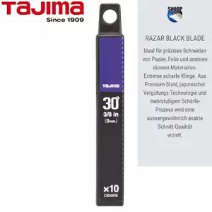 Tajima Razar Black Abbrechklingen 9 mm 30° Klingen 10 Stück - CB39RB - Bild 1 von 1