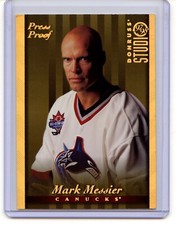 MARK MESSIER 1997 STUDIO NHL HOCKEY GOLD PRESS PROOF #'D /250 CANUCKS NICE! RARE