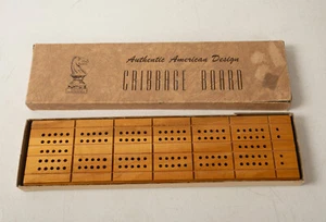 Juego de madera Drueke Cribbage Board (R2L) auténtico diseño americano (JSF6) - Imagen 1 de 7