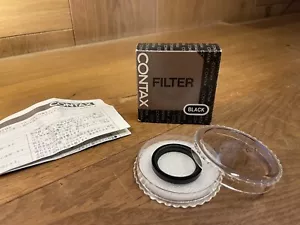 *Rare Black : Unused in Box* Contax 30.5mm L39 UV MC Filter for T3 Black From JP - Picture 1 of 9