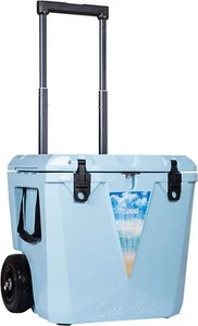 Seavilis 45QT Diamond Heavy Duty Wheeled w/Retract Handle Roto Molded ice Cooler - Picture 1 of 39