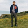 UNIQLO x JW Anderson FW2019 Men Windproof Pile-Lined Fleece Full-Zip Jacket Navy