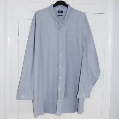 Cutter & Buck Shirt 5XB Oxford Blue Mens Easy Care Button Down Pre Loved - Image 1 of 4