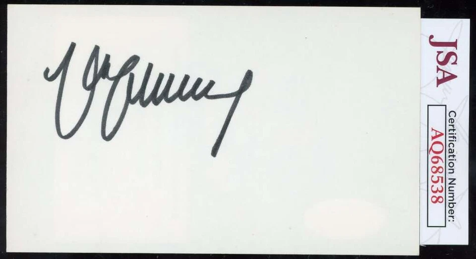 Max Schmeling JSA Cert Signed 3x5 Index Card Autograph - Image 1 of 1
