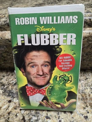 Disney's FLUBBER (1997) VHS Clamshell (PG) Robin Williams NEW  - Image 1 of 3