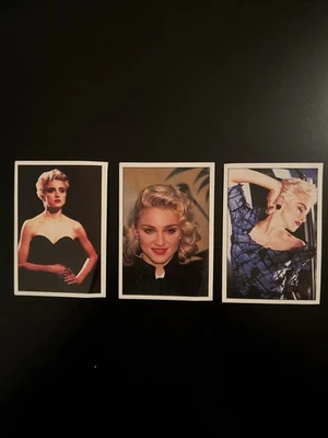 Set Of Three 1987 Panini Smash Hits #113 #114 #115 Sticker Cards Madonna Italy - Image 1 of 2
