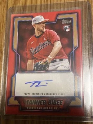 2023 Topps Baseball Japan Edition Tanner Bibee Guardians RC Auto /25 #TJA-BIB - Image 1 of 4