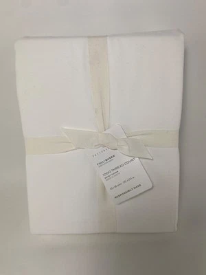 Pottery Barn 1000 Thread Count Full / Queen Duvet Cover White NWT - Image 1 of 4