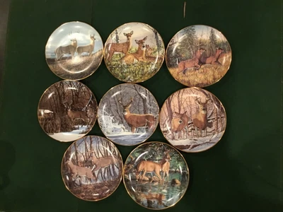 Danbury Mint "FRIENDS OF THE FOREST" Complete 8 Plate Set BRUCE MILLER See List - Image 1 of 4
