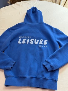 White Fox Leisure Series Oversized Hoodie Cobalt Blue XS/S Loungewear Preppy - Bild 1 von 10