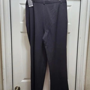New- Christopher & Banks Trouser Pants Women's 16 Classic Fit Relaxed Black - Picture 1 of 11