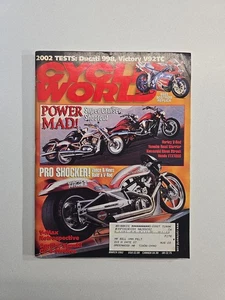 Cycle World March 2002 Harley V-Rod Yamaha Road Warrior Honda VTX1800 - Picture 1 of 5