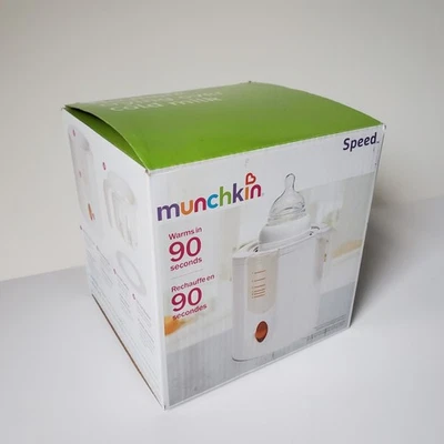 Calentador de botellas de alta velocidad Munchkin 90 segundos fórmula de leche botellas de alimentos selladas  Foto 1 de 4