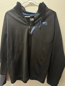 The North Face Uomo XL Nero Quarto Zip Pullover Giacca Tasca Pile - Foto 1 di 7
