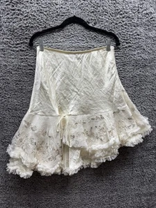 Gonna Ermanno Scervino svasata pizzo misto seta taglia 44 Made in Italy - Foto 1 di 12