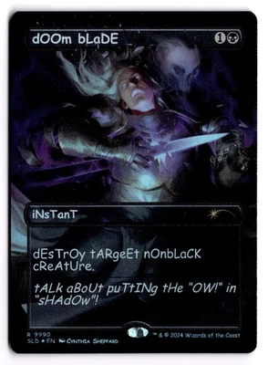 dOOm bLaDE (Rainbow Foil) Foil 9990 R Secret Lair Drop Series Near Mint - Image 1 of 2