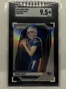 Drake Maye SGC 9.5 2024 Panini Prizm Rookie Variation Silver #12 Patriots - Picture 1 of 2