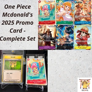 One Piece Mcdonald's 2025 Promo Card Game Complete Set Japanese sealed pack - Picture 1 of 10