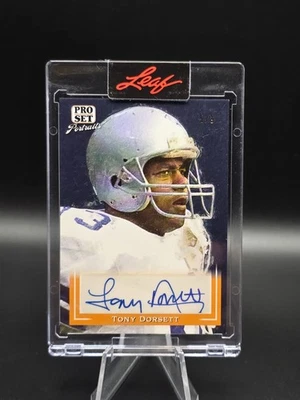 Tony Dorsett Auto /9 - 2022 Leaf Pro Set Retratos Foto 1 de 2