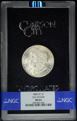 1880-CC  GSA  NGC  MS64  MORGAN DOLLAR  *  Box & COA  *  #8409800-008 - Image 1 of 4