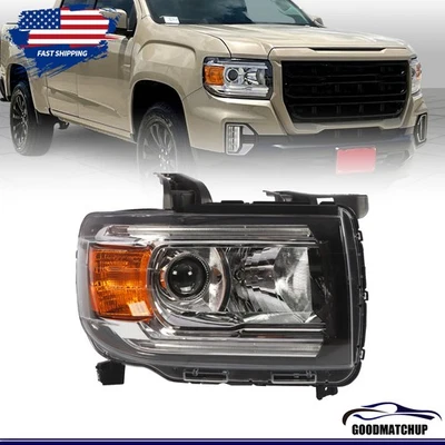 For 2015-2022 GMC Canyon Projector Headlight Assy Halogen w/LED DRL Right Side - Изображение 1 из 4