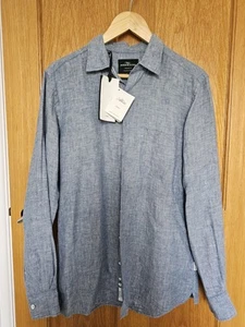Rodd And Gunn Chaffeys Sports Fit Linen Shirt Denim Size Small NEW WITH TAGS - Picture 1 of 6